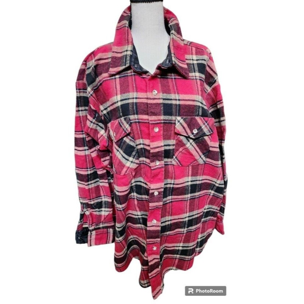 Vintage REDHEAD Heavy Flannel Shirt Size 3X made in USA